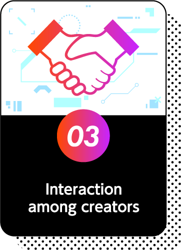 Interaction among creators