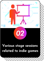 Various stage sessions all about Indie Games